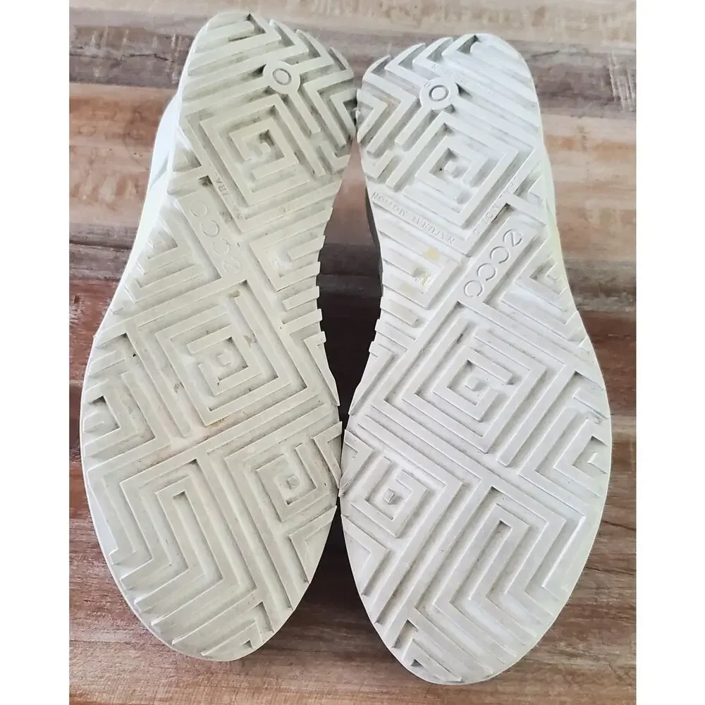ECCO Biom 2.0 BOA Men's White Leather Walking Shoes Sneakers Size 45 US 11.5